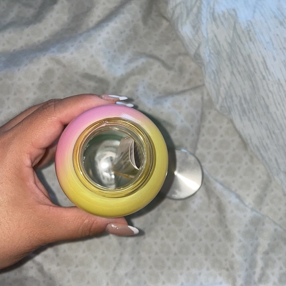 STARBUCKS Pink Yellow Green Ombré Glass Water Bottle. NEW. NEVER USED. 20 oz. - Picture 5 of 5